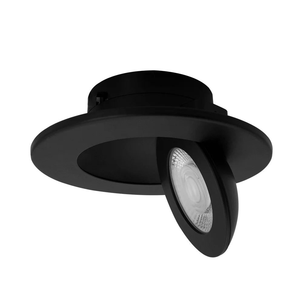 Lotus LED Lights 4" Multi Fit Floating Gimbal, 9W, 5CCT Selectable, CRI 90+, J-Box or Can Retrofit - view 2
