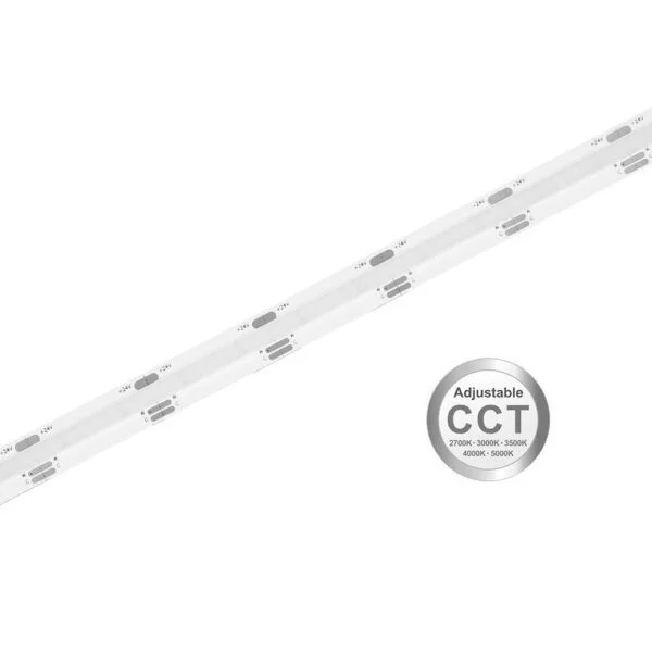 Lotus LED Lights 5CCT 2700-5000K COB LED Tape, 24V, IP20, 100ft Roll