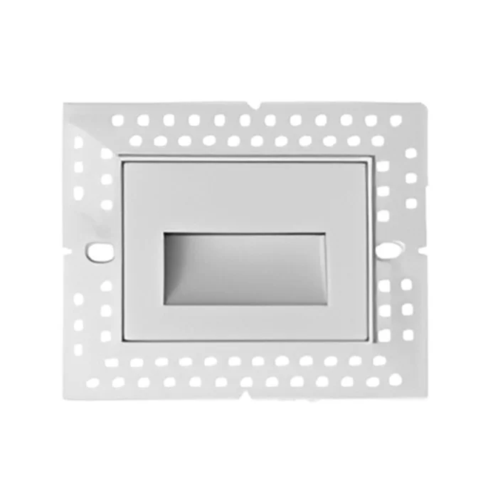 Lotus LED Lights LSD06 Trimless Step Light, White, Horizontal, 120V, 3W, 5CCT, Dimmable, 140lm, Wet Rated, CRI 90+