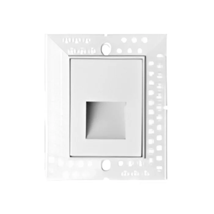 Lotus LED Lights Trimless Step Light, White, Vertical, 120V, 3W, 5CCT, Dimmable