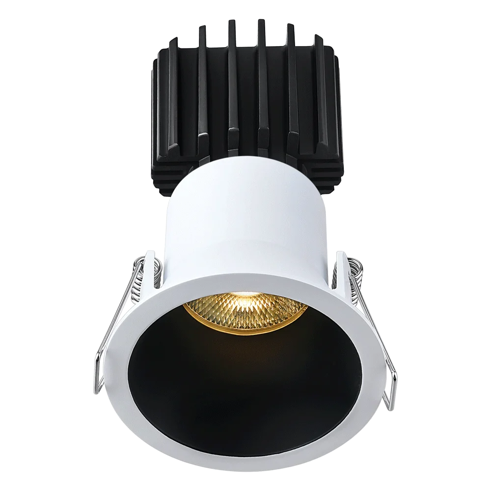 Lotus Tangra 3" Fixed Round Deep Regressed Thin Trim, Dim to Warm 3000K-1800K, CRI95 - view 3