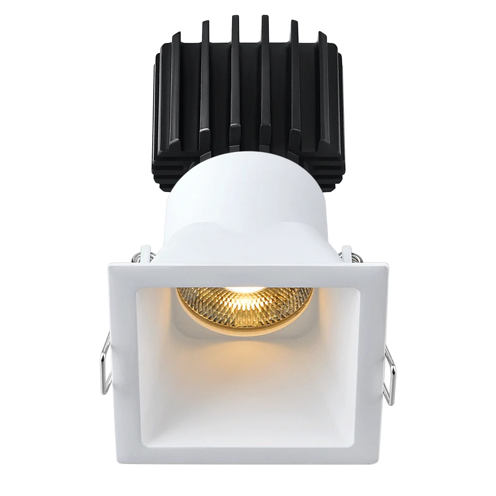 Lotus Tangra 3" Fixed Square Deep Regressed Thin Trim, Dim to Warm 3000K-1800K, CRI95