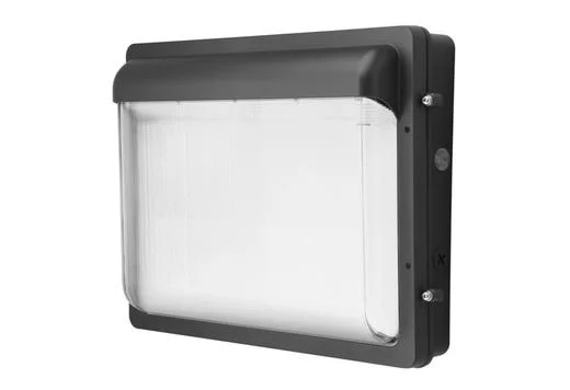 Low Profile Glass LED Wall Pack, Lumen Selectable 13,000-19,000 lumens, Color Selectable 3000K-4000K-5000K, Photocell...