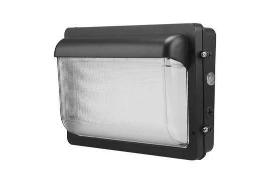 Low Profile LED Wall Pack, High Lumens Selectable, Bronze