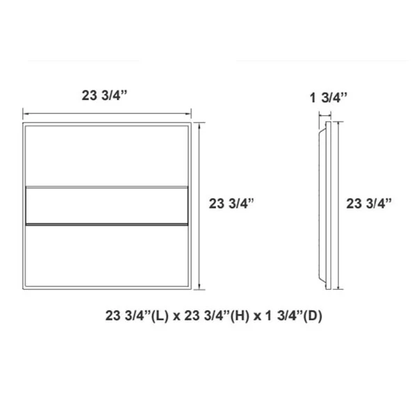 LTRB Series 2X2 Architectural Troffer, Back-lit LED Design - Power and CCT Adjustable - view 5