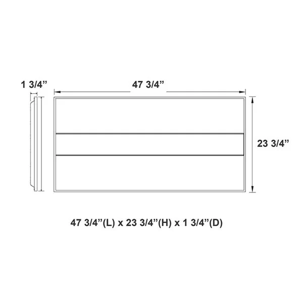 LTRB Series 2X4 Architectural Troffer, Back-lit LED Design - Power and CCT Adjustable - view 5