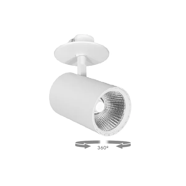 Lum-Tech Lighting CMJ-LT562L, 120V LED Canopy with J-Box Mounted, 3 7/8" Ø, 36W, 2700lm, 90+ CRI, 15°|24°|40° Beam An...
