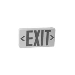 Lum-Tech Lighting EX-800 Series, LED Compact Exit Sign, Red or Green Letters, White Housing, 120/277VAC