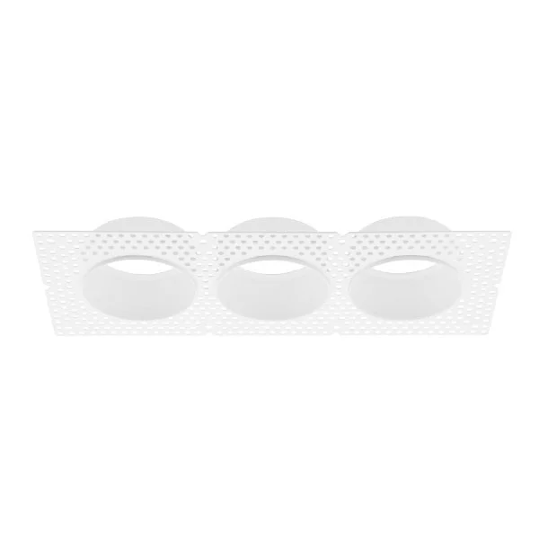 Lum-Tech Lighting LT25458, 3-Head Plaster Frame, Compatible with LT25430~65 Series