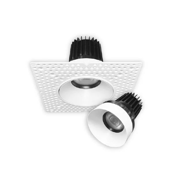 Lum-Tech LT25453, 3" Trimless Zoomable LED Downlight, 24~50º Adjustable Beam, 5CCT Selectable, 1100lm, 15W, 120-277V,...