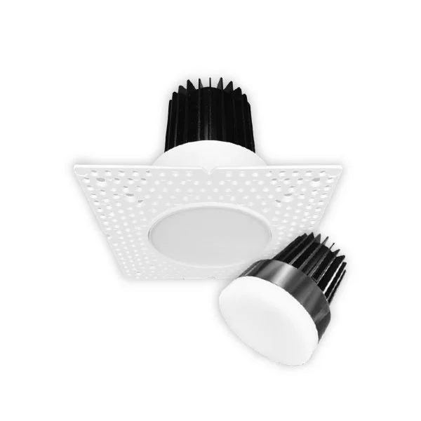 Lum-Tech LT25454, 3" Trimless Flat LED Downlight, 5CCT Selectable, 110º Beam, 1100lm, 15W, 120-277V, 90CRI, White