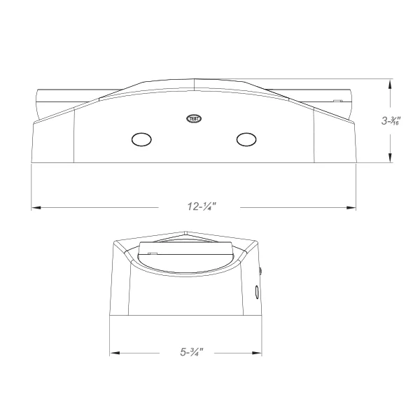 Lum-Tech LTHPEM, LED High Performance Emergency Thermoplastic Unit, White Housing - view 2