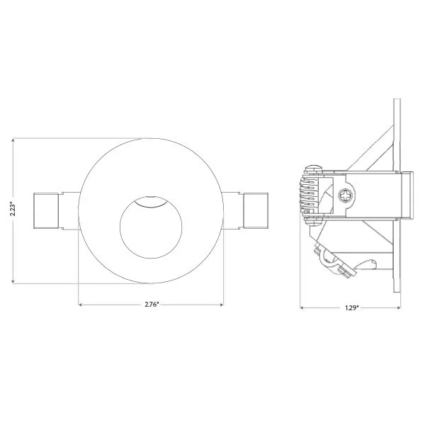 Lum-Tech Modera-CSL Eclipse Steplight, Round Clip-In, 5W, 120V, 5CCT, White, Triac Dimming - view 2