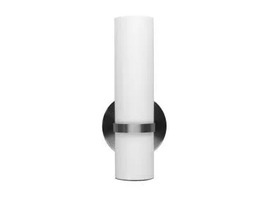 MaxLite Fleming Wall Sconce, Brushed Nickel, 9W, 120V, 80 CRI, CCT Selectable 2700K/3000K/4000K