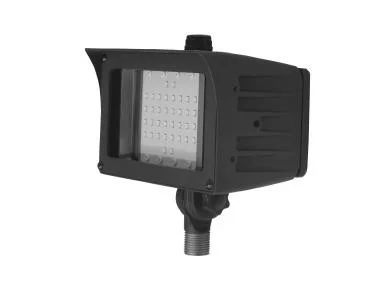 MaxLite FloodMax FMS Small LED Flood Light, 30W, 120-277V, Wide 7x7 Distribution, 5000K, Bronze, 1/2" Threaded Knuckl...
