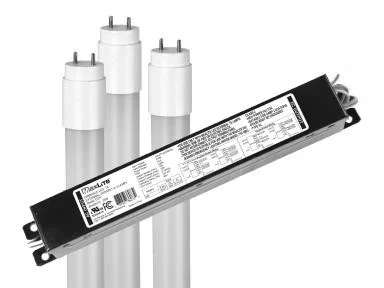 MaxLite LED T8 External Driver Tube, 11.5W, 4', 4000K, 4-Lamp Kit, Type C, 0-10V Dimming