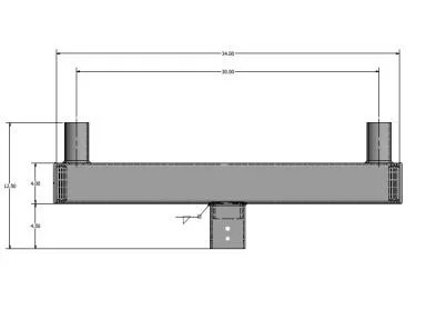 MaxLite Mounting Accessory, Steel Construction, Bronze Finish