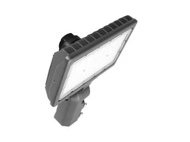 MaxLite Slim Flood, 90W, 120-277V, Wide Beam, CCT Selectable 3000K/4000K/5000K, Bronze, Knuckle Slipfitter, 3-pin NEM...