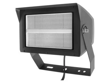 MaxLite Slim Flood Light, 300W/280W/260W, 277-480V, Wide Distribution, Wattage/CCT Selectable, Bronze, Yoke Mount, Co...