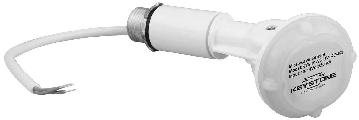 Microwave Sensor Kit, Includes 120-277V input to 12V DC convertor, IP65 12V input sensor head, Nomex...