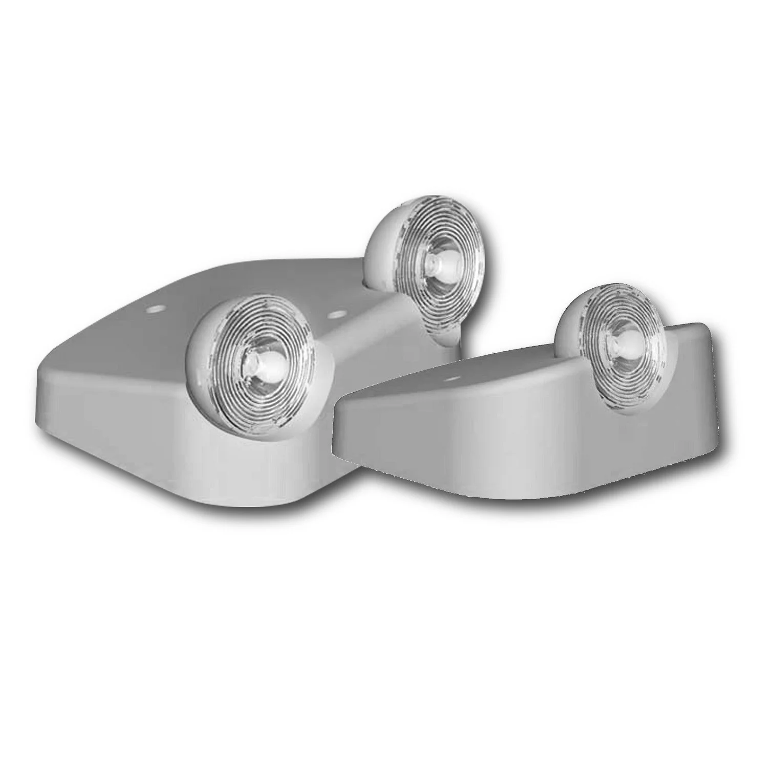 Mini Indoor LED Remote Head, Double Head, Black Housing, 3.6V