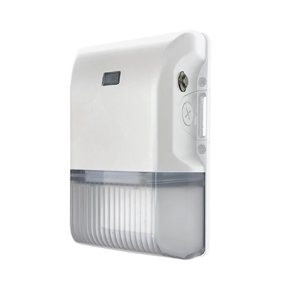 Mini Wallpack Adj. 15-30W Adj. CCT 30/40/50K, Photocell And Em, White