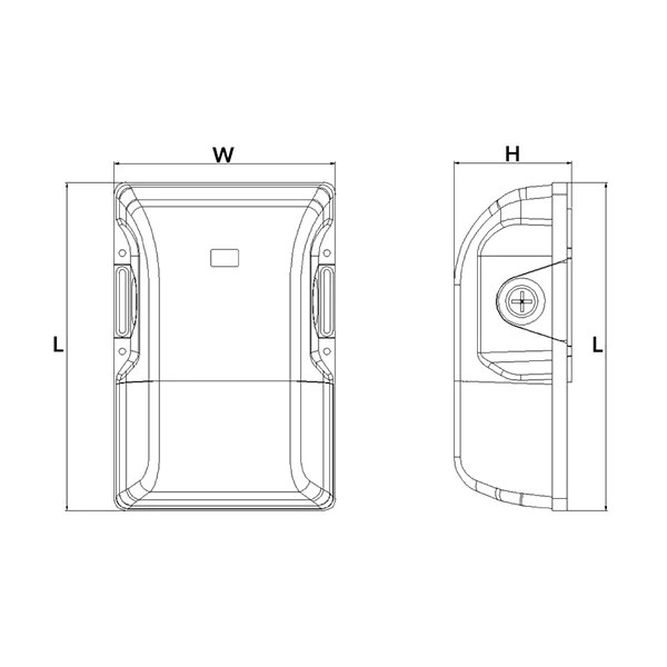 Mini Wallpack Adj. 15-30W Adj. CCT 30/40/50K, Photocell And EM - view 4