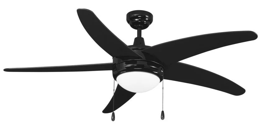 Mirage I Ceiling Fan, 50" Sweep, Brushed Nickel/Brushed Nickel, E26 Socket Base, A19 LED Lamps Included