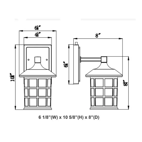 Modern Die-Cast Model V Wall Sconce - view 2