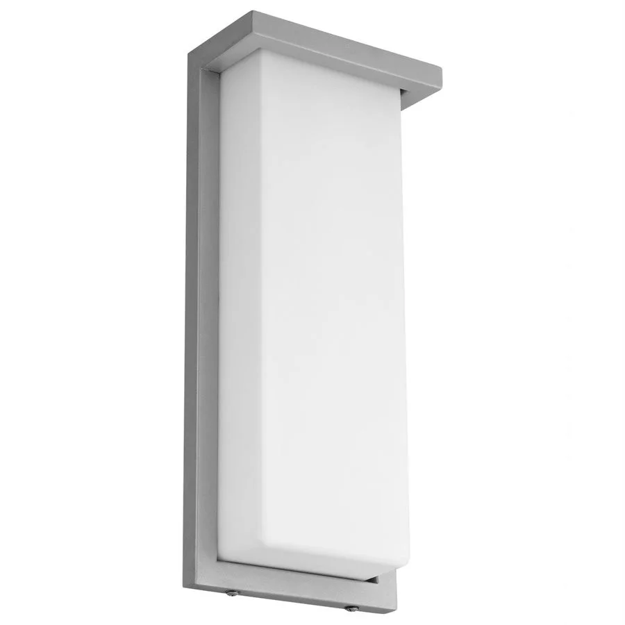 Modern LED Wall Sconce Light, 14", 20W, 1100 lumens, 3000K|4000K|5000K, Silver, Acrylic Lens, 100-277V
