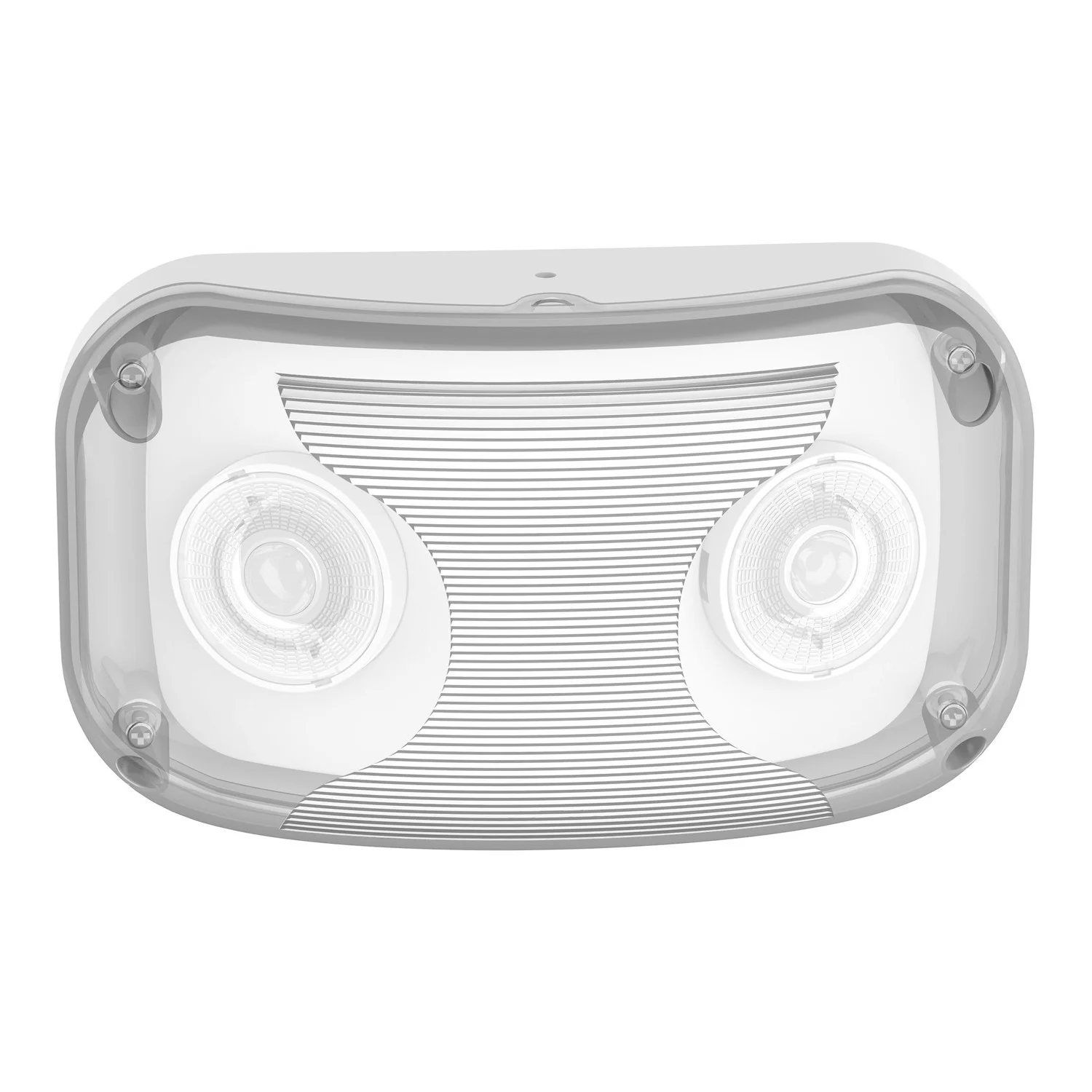 Modern Mini 9X5in Emergency Light Ho 2X1.5W 200LM 120-277V Wet Location IP65