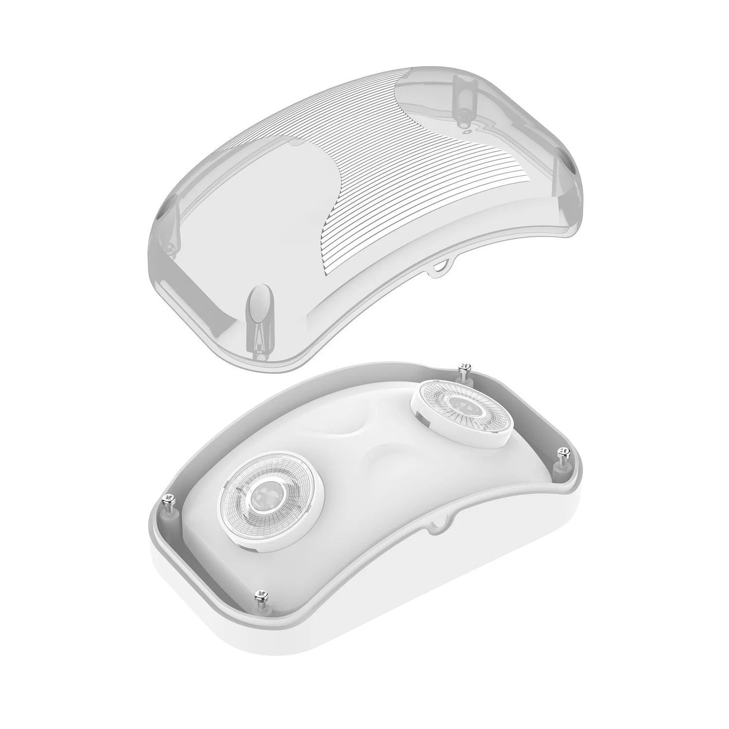 Modern Mini 9X5in Emergency Light Ho 2X1.5W 200LM 120-277V Wet Location IP65 - view 2