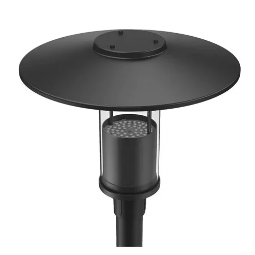 Modern Top-Hat Post-Top Area Light w/ Indirect Light Source, 12W-40W Power and CCT Adjustable - view 3