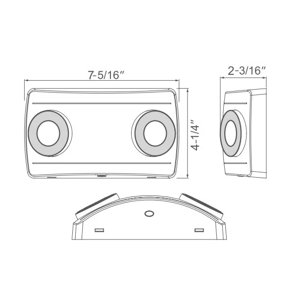 Narrow Lens REL23 Series Emergency Unit with Cold Weather Option - view 2