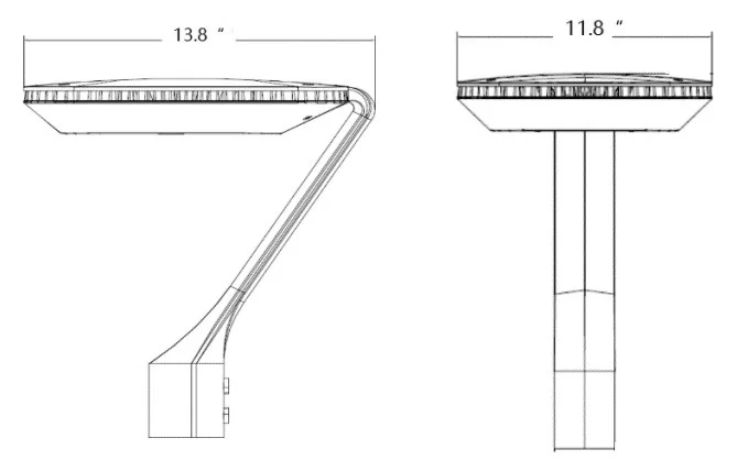 NebuLite Post Top LED Area Lighting, 100W - view 4