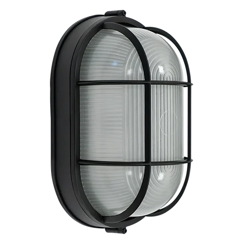 OBH Oval LED Bulkhead, 17W, 120V, 3CCT Selectable (3000K/4000K/5000K), Black