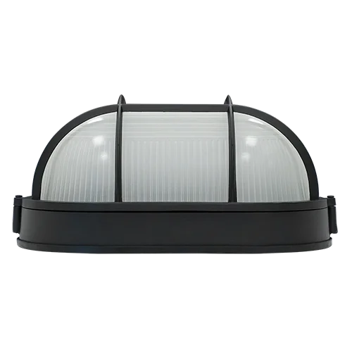 OBH Oval LED Bulkhead, 17W, 120V, 3CCT Selectable (3000K/4000K/5000K), Black - view 2