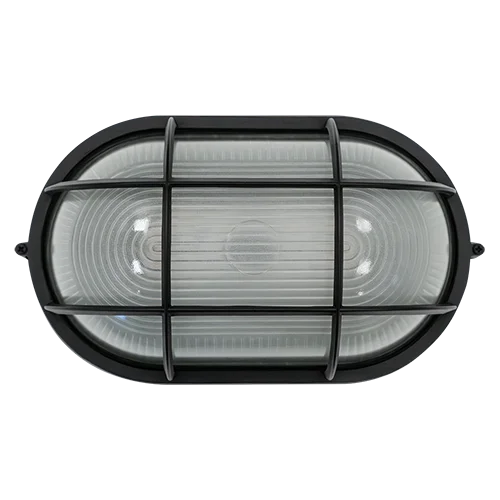 OBH Oval LED Bulkhead, 17W, 120V, 3CCT Selectable (3000K/4000K/5000K), Black - view 3