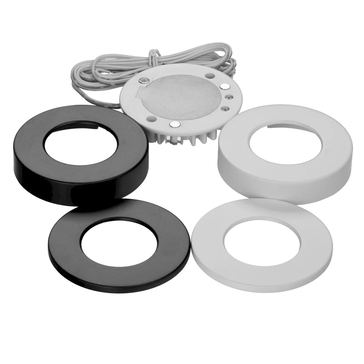 Omni Slim 3CCT, White/Black, 2700K/3000K/4000K, Up to 280Lm