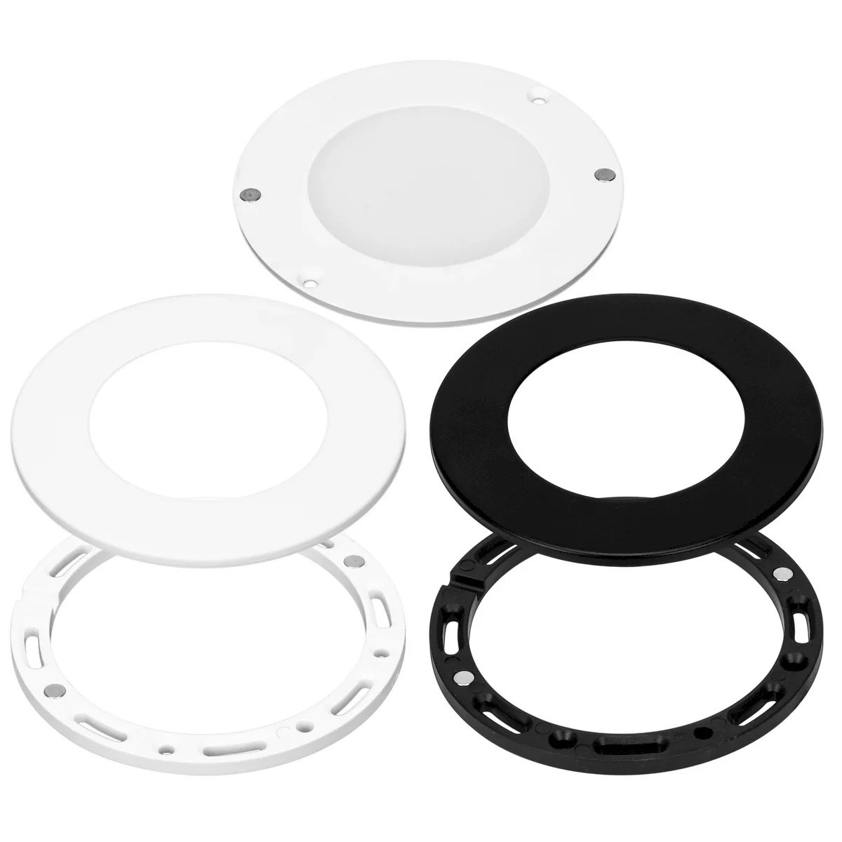American Lighting Omni Slim Puck Light, White/Black