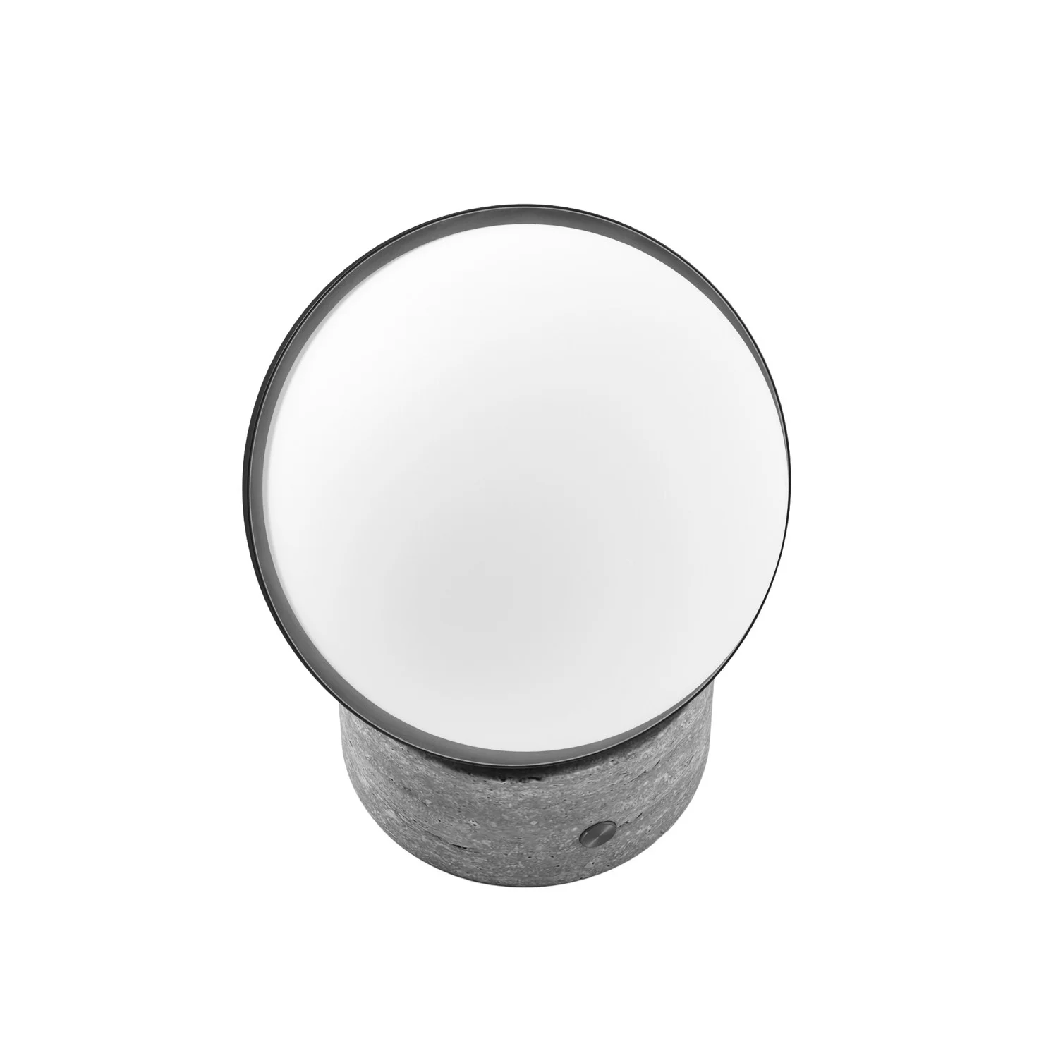Orb Rechargeable Cordless LED Table Lamp, 3-Levels Brightness Touch Sensor Control, Travertine / Cho...