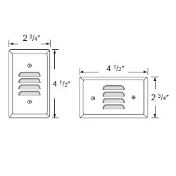 Outdoor LED Mini Step Light, 8918 Series, Brushed Aluminum, 3000K, 120V - view 2