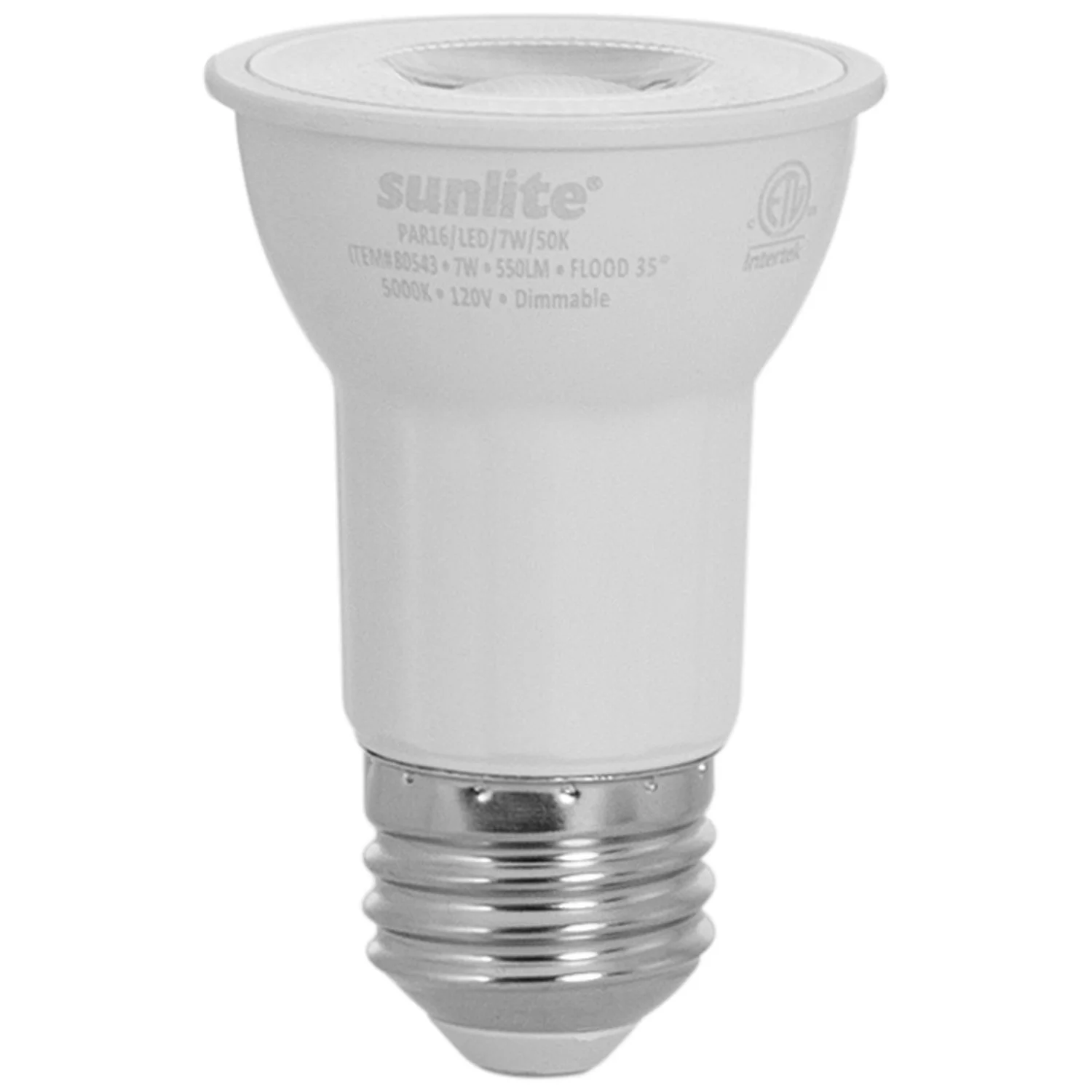 Sunlite PAR16 LED 7W, 5000K, 6 Pack