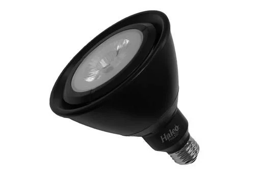 PAR38 Narrow Flood, 17W, 2700K, Dimmable, 25 Degree, E26, High CRI, Black Housing