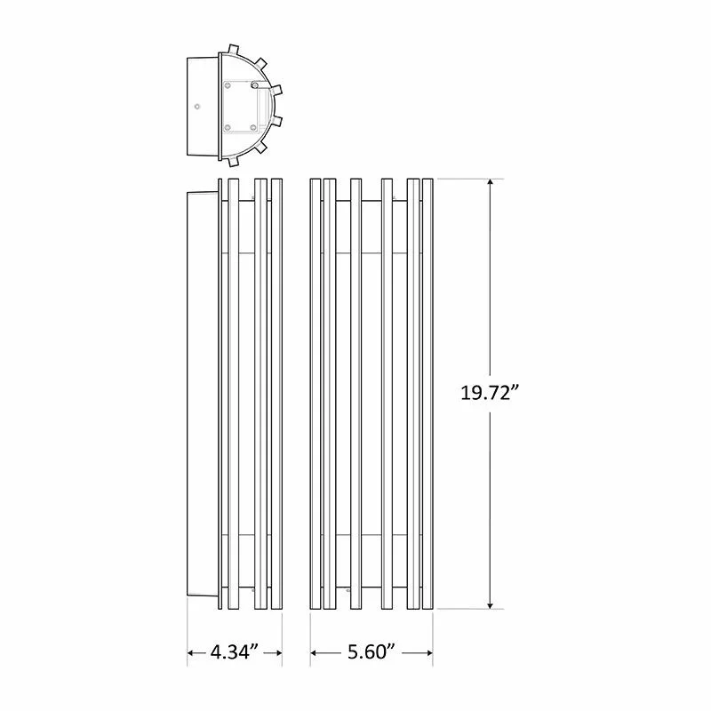 20 W LED Wall Sconces, Bronze Finish - view 4