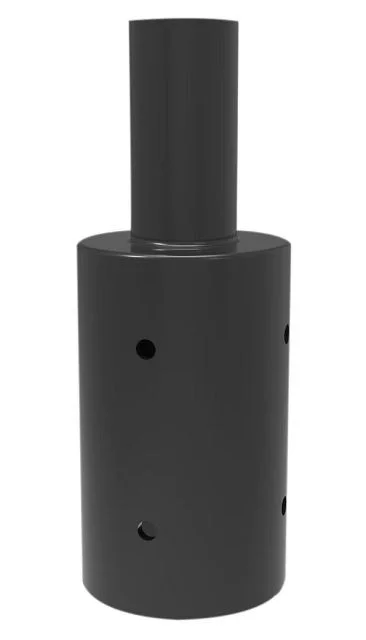 Pole Mount Single 2 3 / 8" Tenon, Top Mount Vertical for 4" Round Pole, Bronze