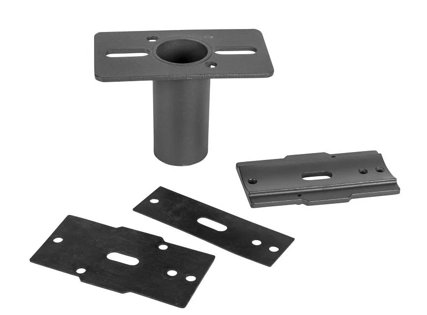 Pole Mount Tenon, Single 2 3 / 8", Side Mount for Round Pole, Bronze