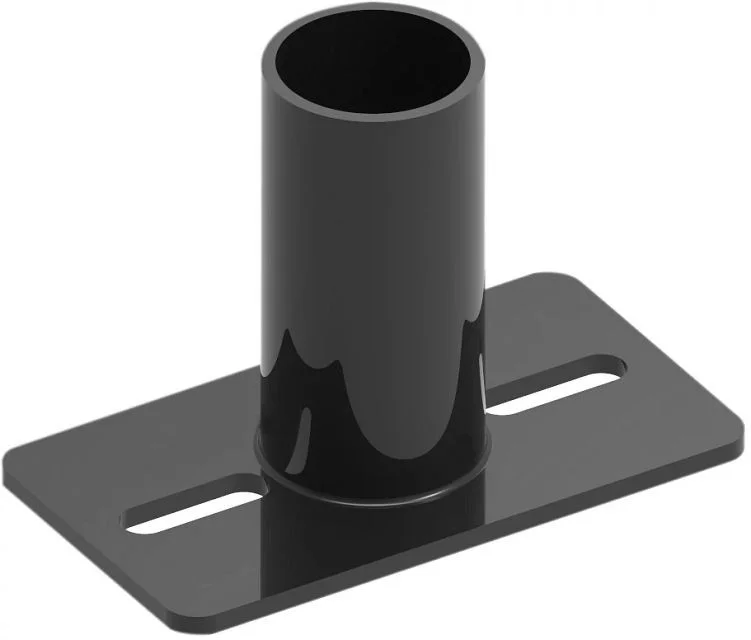 Pole Mount Tenon, Single 2 3 / 8", Side Mount for Square Pole, Bronze