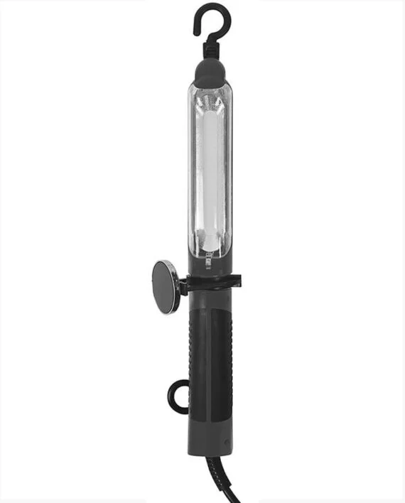 Portable LED Flood Light, 8W, 6000K, 800 lumens, 120V, 60Hz, 6' cord