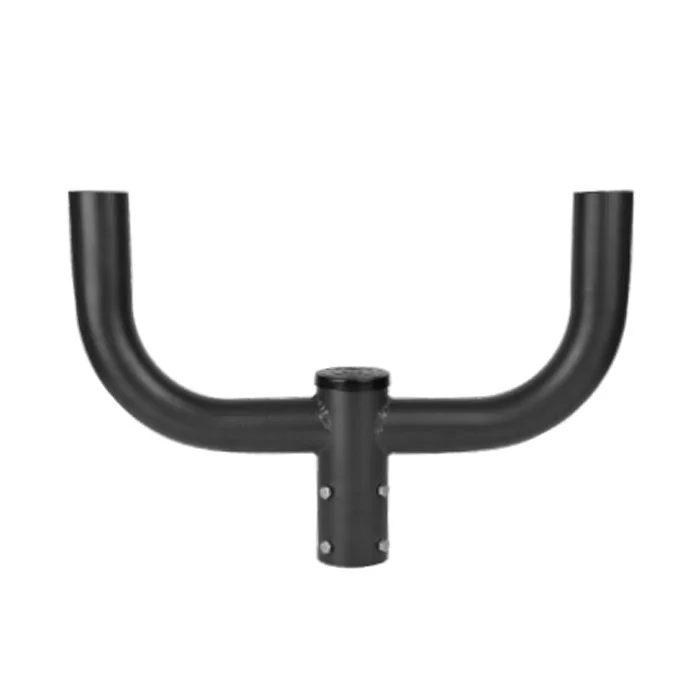 Portor Bullhorn Tenon for Round Pole, Short 180°, Double Bullhorn, 2-3/8" OD Tenon, Bronze